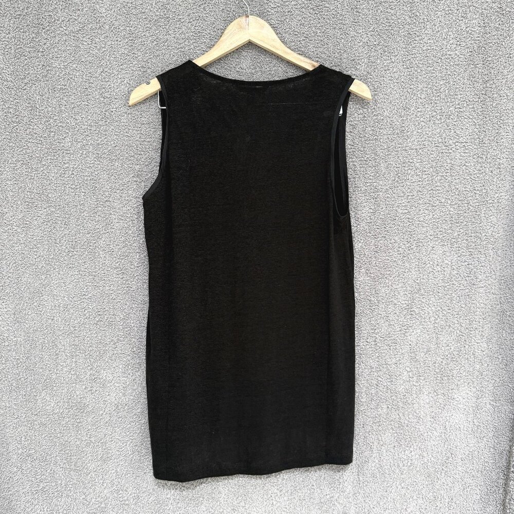 Banana Republic Mixed Media linen sleeveless top / tank - Picture 3 of 4